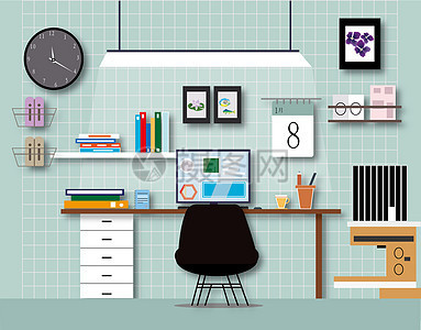 辦公用品圖標(biāo) 現(xiàn)代辦公場(chǎng)景中的視覺語言