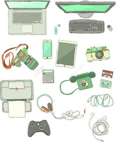 高效辦公，從桌面整理開始 精選電腦筆記本文具矢量素材免費(fèi)下載